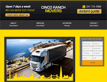 Tablet Screenshot of cinco-ranch-movers.com